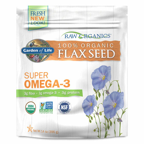 Raw Organics Flax Seed 396 Grams by Garden of Life
