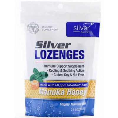 Silver Lozenges with Manuka Honey by American Biotech Labs