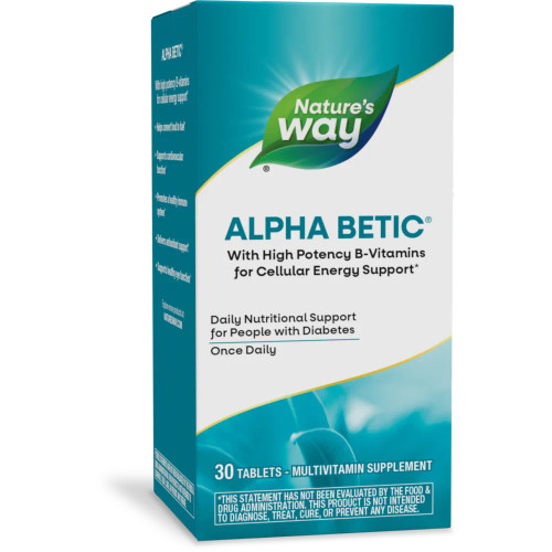 Alpha Betic Multivitamin Energy Support 30 Tablets by Natures Way