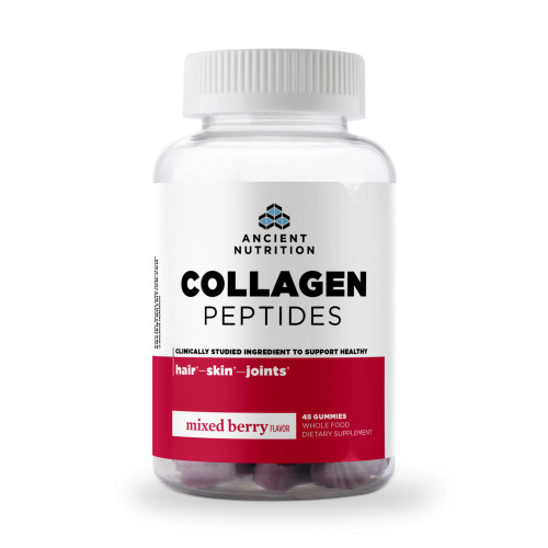 Collagen Peptides Gummies Mixed Berry 45ct by Ancient Nutrition