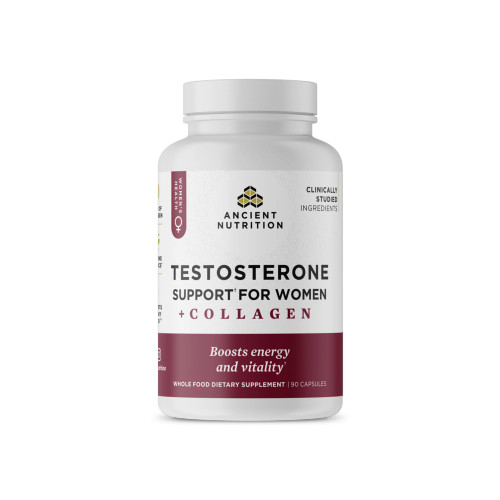 Testosterone Support for Women + Collagen 90c by Ancient Nutrition