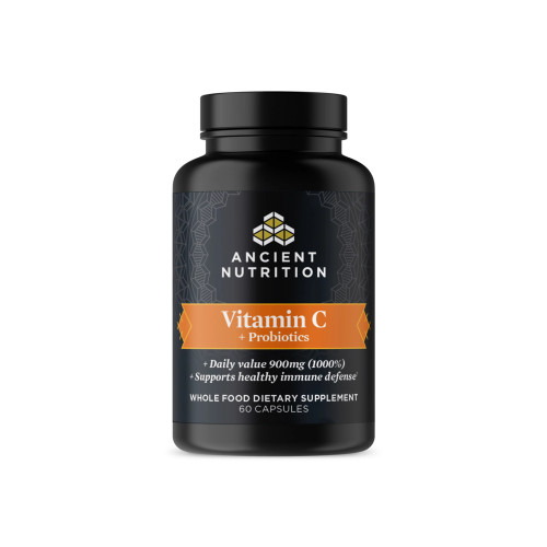 Vitamin C + Probiotics 60c by Ancient Nutrition