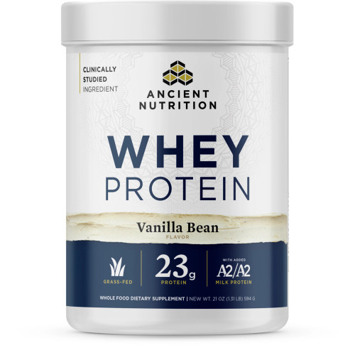 Whey Protein Powder Vanilla 594g by Ancient Nutrition
