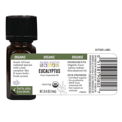 Eucalyptyus Organic Essential Oil by Aura Cacia