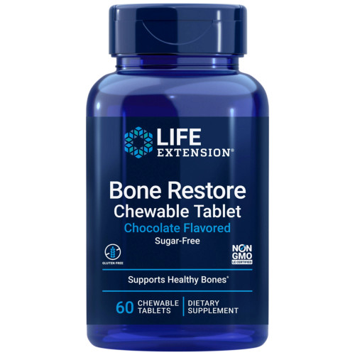 Bone Restore Chocolate Sugar-Free 60t by Life Extension