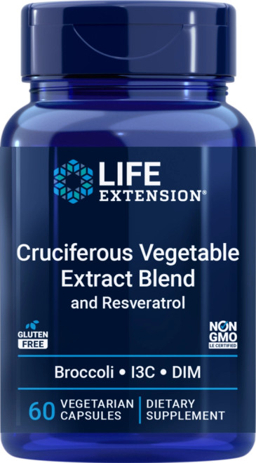Cruciferous Vegetable Extract Blend and Resveratrol 60c by Life Extension