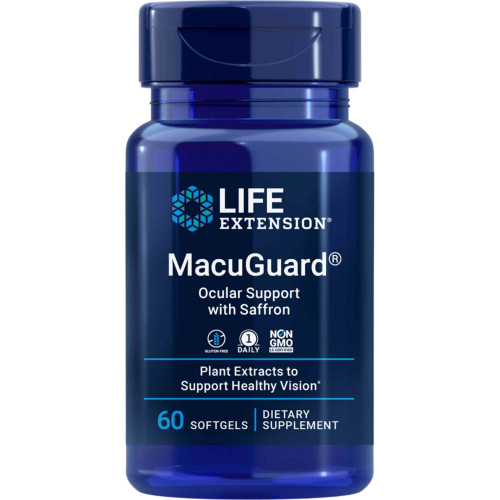 MacuGuard Ocular Support with Saffron 60sg by Life Extension