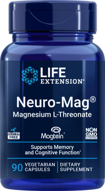 Neuro-Mag Magnesium L-Threonate 90c by Life Extension