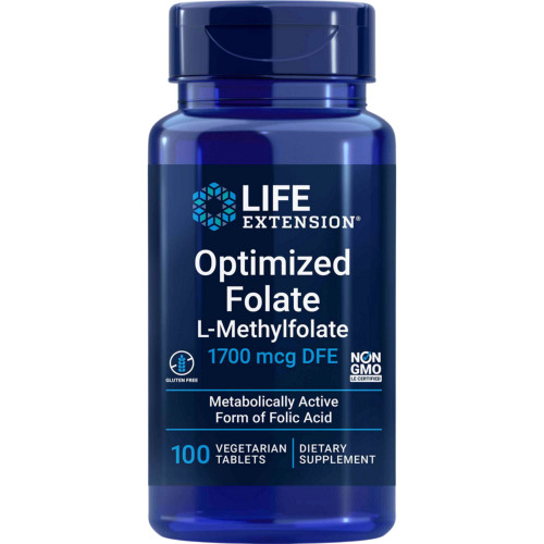 Optimized Folate (L-Methylfolate) 100t by Life Extension