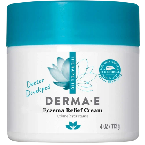 Eczema Relief Cream - 4 Ounces by DermaE Natural Bodycare