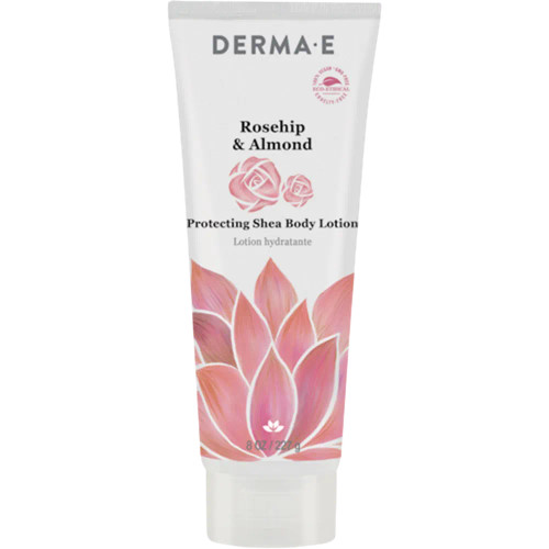 Protecting Shea Body Lotion, Rosehip & Almond - 8 Ounces by DermaE Natural Bodycare