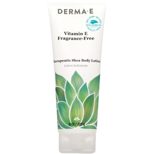 Vitamin E Fragrance-Free Therapeutic Shea - 8 Ounces by DermaE Natural Bodycare