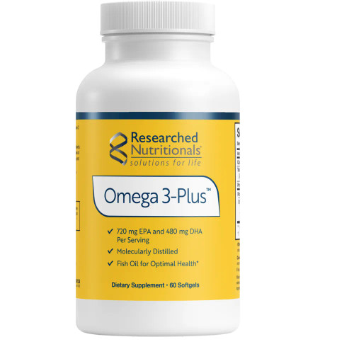 Omega-3 Plus - 60 Softgels by Researched Nutritionals