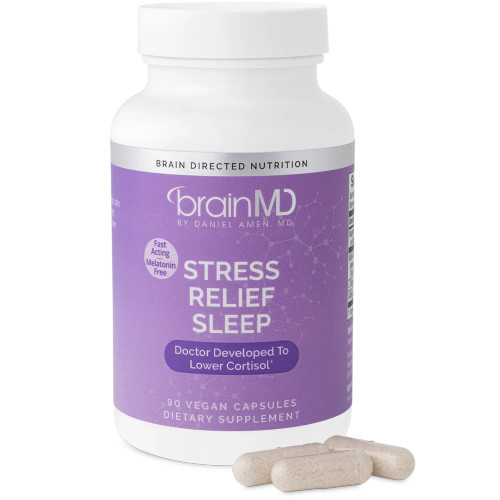 Stress Relief Sleep - 90 Capsules by BrainMD