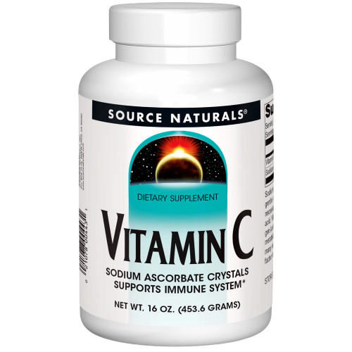 Vitamin C Sodium Ascorbate Crystals 450g by Source Naturals