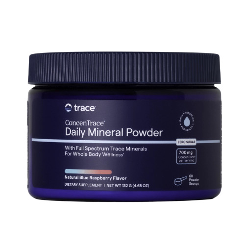 ConcenTrace Daily Mineral Powder - Blue Raspberry 4.65oz by Trace Minerals Research