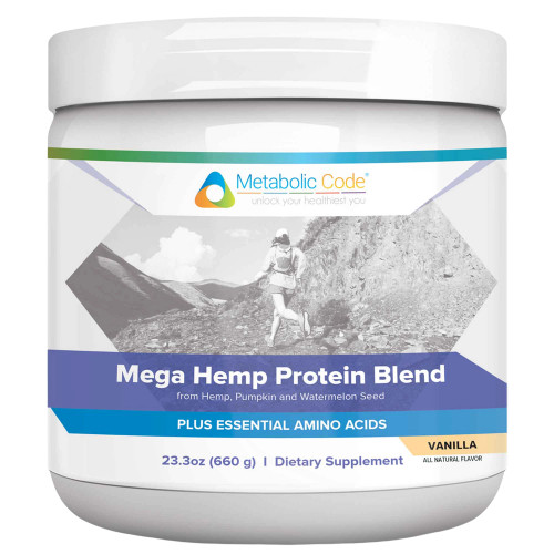 Mega Hemp Protein Vanilla 660g by Metabolic Code