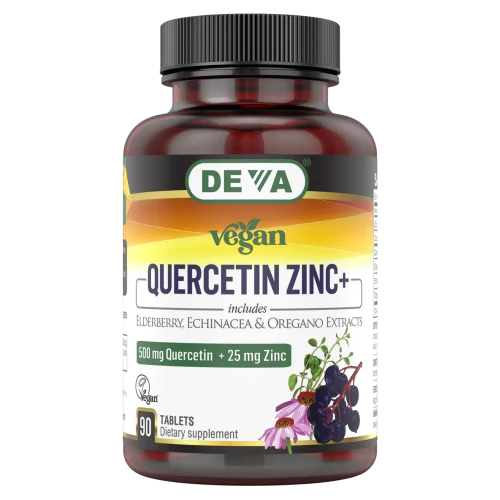 Vegan Quercetin Zinc+ - 90 Capsules by Deva Nutrition
