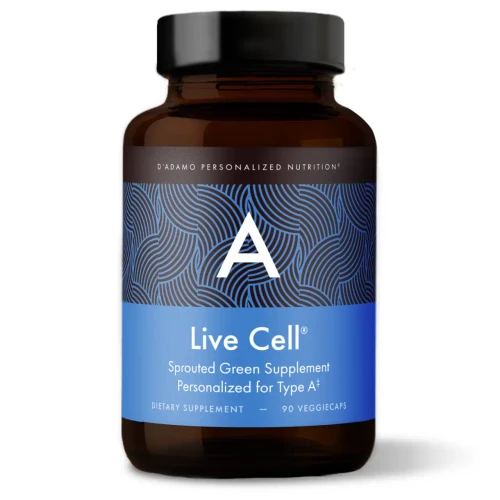 Live Cell Sprouted Green (type A) 90c by D Adamo Personalized Nutrition