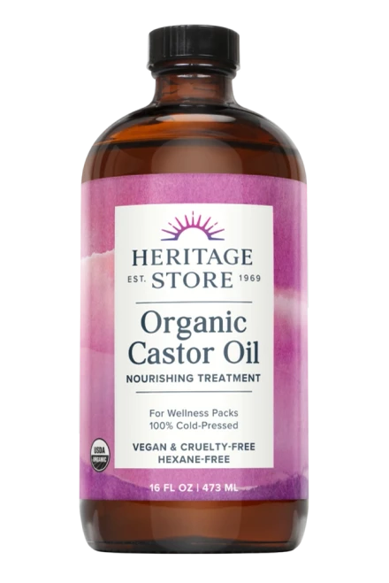 Organic Castor Oil 16oz by Heritage Products