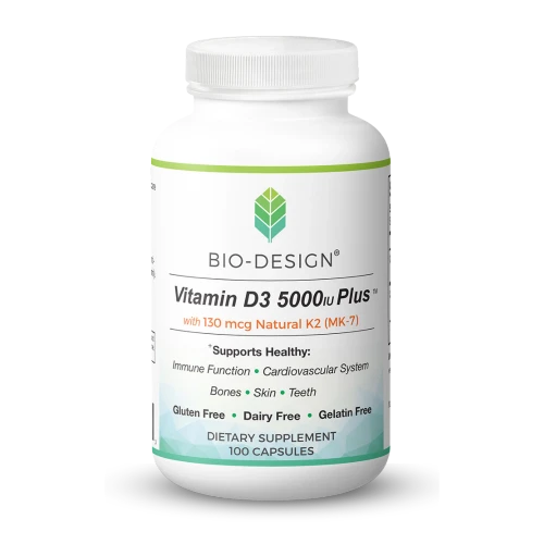 Vitamin D3 5000 Plus MK-7 100c by Bio-Design