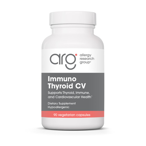 Allergy Research Group Immuno Thyroid CV 90 vegetarian capsules bottle front label