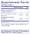 Buffered Ascorbic Acid capsules by Pure Encapsulations label