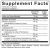 PhytoCore by Ortho Molecular Products - Supplement Facts Label