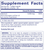 Vitamin A 10,000iu 120sg Pure Encapsulations label