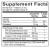 OrthOmega Liquid Fish Oil (Mango) by Ortho Molecular Products - Supplement Facts Label