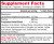 Calm Spirit 270c label by Health Concerns