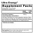 Ultra Energy 1.7oz label by Quicksilver Scientific