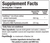 SleepTides Synergy by Biotics Research - Supplement Facts Label