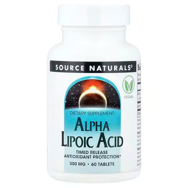 Alpha-Lipoic Acid 300mg 60t by Source Naturals