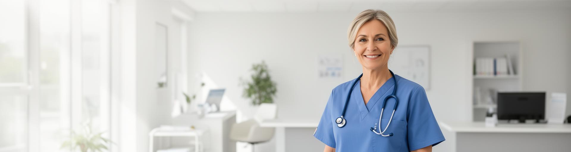 Friendly healthcare professional ready to help you