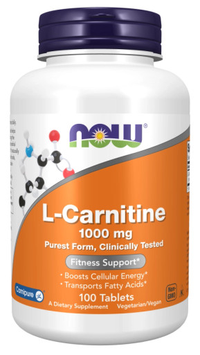vegetarian l carnitine L-Carnitine 1000mg 100t by Now Foods