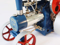  Wilesco D405 Live Steam Traction Engine Blue and Red 