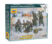  Zvezda 1/72 German 80mm Mortar with Crew Winter Uniform 