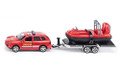 Siku 1/50 Car with Trailer and Hovercraft   Siku 1/50 Car with Trailer and Hovercraft