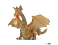  Papo Toys Gold Dragon with Flame 