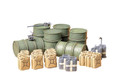  Tamiya 1/35 German Fuel Drums Set 