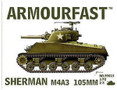  Armourfast 1/72 US M4A3 Sherman 105mm 