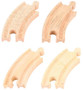 BigJigs Short Curved Track x 4   BigJigs Short Curved Track x 4