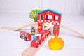  BigJigs Fire Station Train Set 