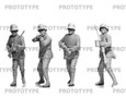 Icm ICM 1/35 WWI German Infantry in Armour Model Figures 