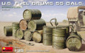  MiniArt 1/35 US 55 Gal Fuel Drums Model Kit 