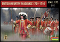 Strelets 1/72 British Infantry in Advance 1701-1714 Model Figures 