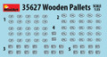  MiniArt 1/35 Wooden Pallets x12 Model Kit 