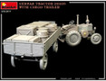  MiniArt 1/35 German Tractor D8506 With Trailer Model Kit 