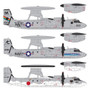  Academy 1/144 Northrop Grumman E-2C Hawkeye USN VAW-113 Black Eagles 